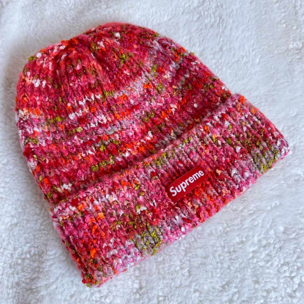 Supreme Space Dye Red Beanie- Nwot